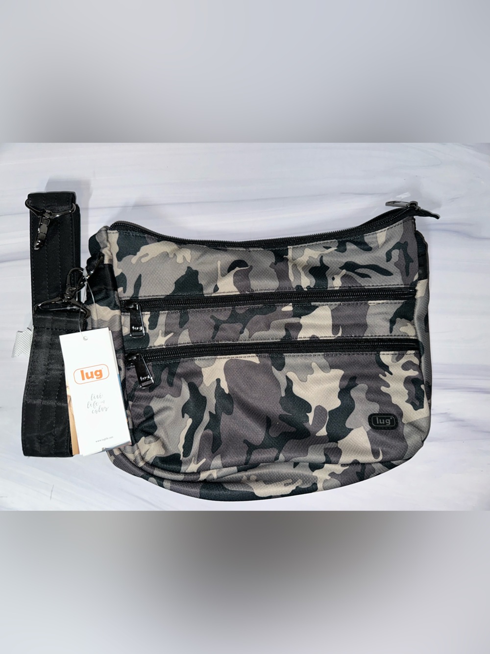 Lug Slider Freestyle lightweight crossbody Camo Midnight NEW